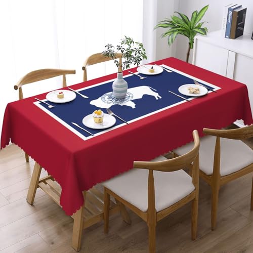 Nappe rectangulaire drapeau Wyoming lavable pour protéger votre buffet - 3