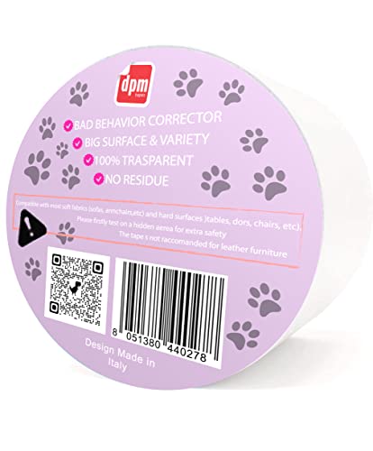 Kratzschutz für Katzen, doppelseitiges Schutzband – Sofa-Kratzschutzband, Rolle – Kratzschutz für Eckmöbel vor Katzen – (50 mm x 10 m)