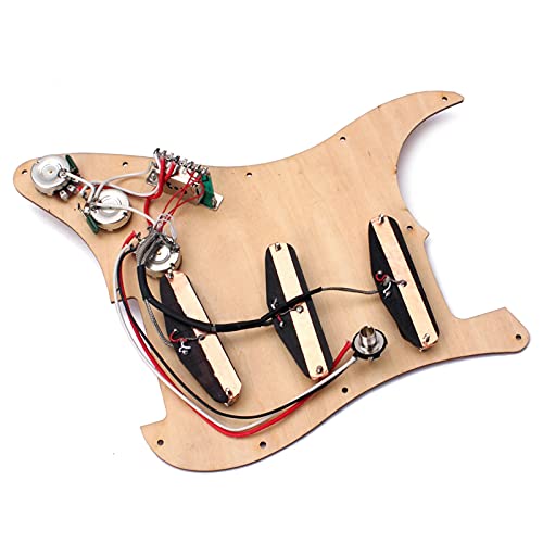 Pickguard précâblé Panneau De Guitare Électrique Plein Circuit Guitare Électrique Plaque De Protection en Bois - Les Beatles, Paul McCartney, John Lennon, RIngo Starr, George Harrison Pickguard précâblé Panneau De Guitare Électrique Plein Circuit Guitare Électrique Plaque De Protection en Bois – Image 6