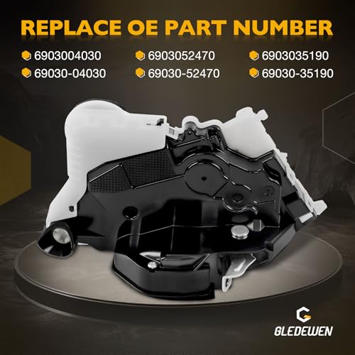 69030-04030 Door Lock Latch Actuator Without Keyless Entry, Front Right Passenger Side, Compatible with 2005-2015 Toyota Tacoma, Replaces 69030-52470 69030-35190 by Gledewen - Used condition - Image 7