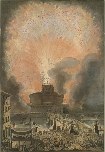 Cuadro la Girandola A Castel Sant'angelo para decoración de paredes de salones modernos