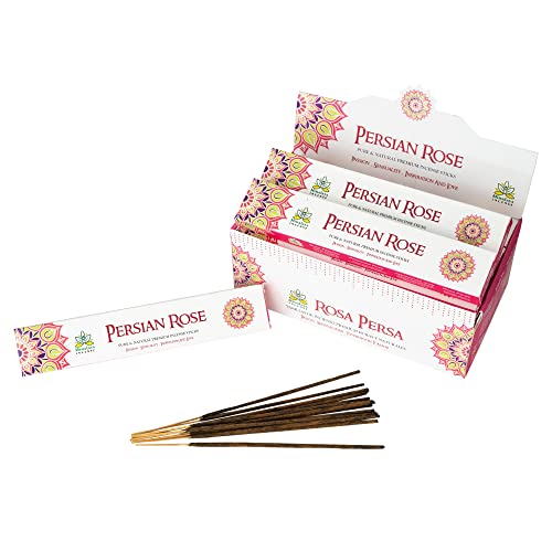Image of Himalaya Premium Incense Sticks for Everyday Use | Aroma Fragrance Sticks|Pooja Room Items for Home & Prayers | Freshness Positive Energy (Persian Rose) (Pack of 12, Each of 15 GM)