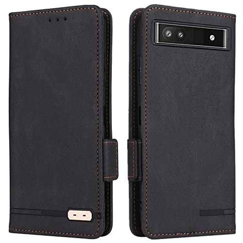 Google Pixel 6a ケース 手帳型 適用 Pixel 6A 手帳型ケース SIMフリー softbank au 全対応 ピクセル 6a カバー 手帳 グーグル ピクセル6Aケース GooglePixel6aケース Pixel6Aケース 滑り止め 合成レザー スタンド カバー カード 収納 カード入れ ストラップ カードケース スマホケース 金具 ストライプ 磁石内蔵 マグネット 留め具 ケース 携帯ケース つや消し レトロ ブラック