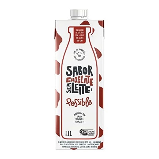 A Tal da Castanha Bebida À Base De Castanha-De-Caju E Cacau Orgânica Chocolate Possible Caixa 1L