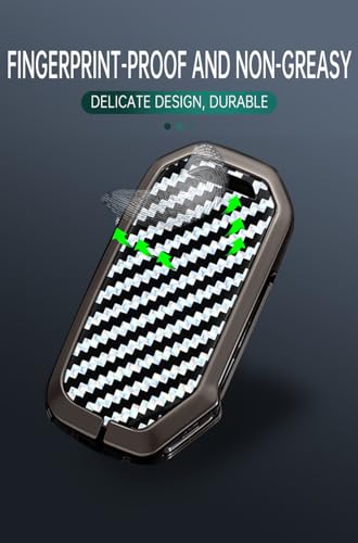 Coque de clé Kia motif carbone rouge élégant pour Sorento Niro Ceed - 6
