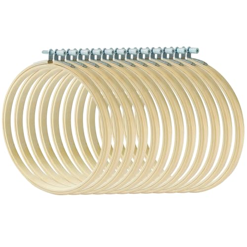 Image of Dijedev 12PCS 6 Inch Embroidery Hoops