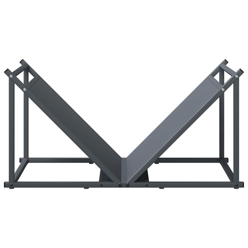 Genérico Leñero Antracita 70x43x34,5 cm Acero Laminado en frío,Casa y jardín,Accesorios para hornos de leña y chimeneas,Bolsas y Soportes de leña-864175