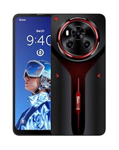 invens Smartphone Ohne Vertrag Ultra 13P, Android 15 Handy Günstig 16GB+128GB/1TB, Dual-SIM 4G, 6, 79" HD+ Display, 5000mAh Akku, 64MP+16MP Kamera, OTG/Fingerabdruck/Face ID, Rot