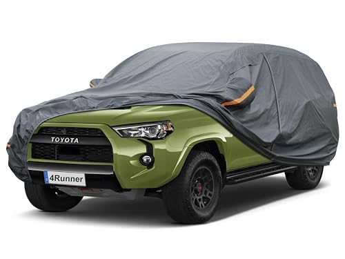 Image of GUNHYI Premium Car Cover Custom Fit Toyota 4Runner (1995-2026), 16 Layers Heavy Duty Car Cover Waterproof All Weather with Zipper Door for Sun Rain Snow Dust Uv Protection