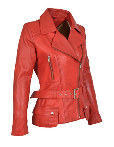 Blouson femme rouge pour vos sorties en ville et weekends stylés taille 44