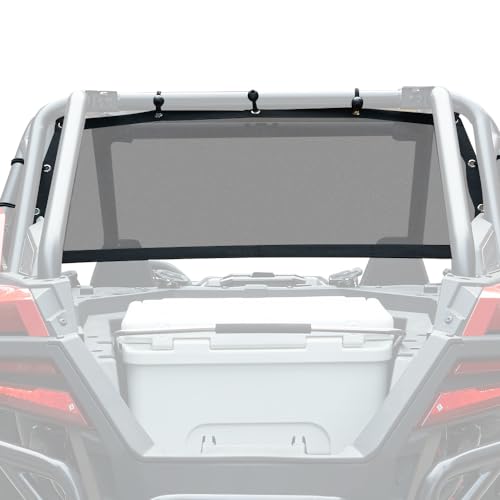 KEMIMOTO Rear Window Net Compatible with 2020-2025 Polaris RZR PRO XP/Pro R/Turbo R Rear Windshield, Airflow UTV Soft Rear Window Shields Against Debris 5 Min Installation Mesh Net