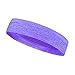Produktbild hangzhoushiJacob Elsie Sport Stirnband Schweißband für Männer und Damen, Elastische Haarband Non Slip Feuchtigkeit Wicking Athletische rutschfest Kopfband Haarreifen(Purpurrot)