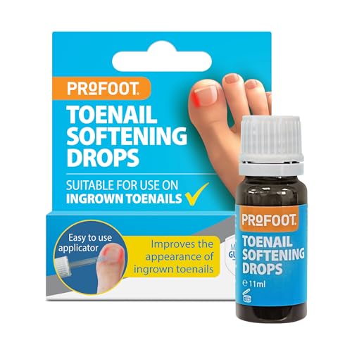 Profoot Toenail Softener Drops - 11ml - Nail Softener Drops for Hard Ingrown & Thick Toenails - Ideal Prevention for Ingrown Nails - Toe Nail Softener - Relieves Pain & Prevents Infection