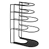 Cuisinel Heavy Duty Pots and Pans Organizer - Extra Large 5-Tier Rack - Holds Cast Iron Skillets, Dutch Oven - Durable Construction - Space Saving Kitchen Storage - No Assembly Required - Black 15.4" #1