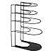 Cuisinel Heavy Duty Pots and Pans Organizer - Extra Large 5-Tier Rack - Holds Cast Iron Skillets, Dutch Oven - Durable Construction - Space Saving Kitchen Storage - No Assembly Required - Black 15.4