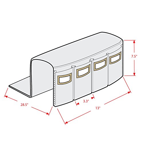 G.u.s. 5-Pocket Sofa Armrest Organizer With Custom Labels, Tv Remote Control Organizer Holder For Sofa Couch/Chair, Remote Caddy, Fits Remotes For Television, Speakers, Tv, Dvd Player, And More #TOP5