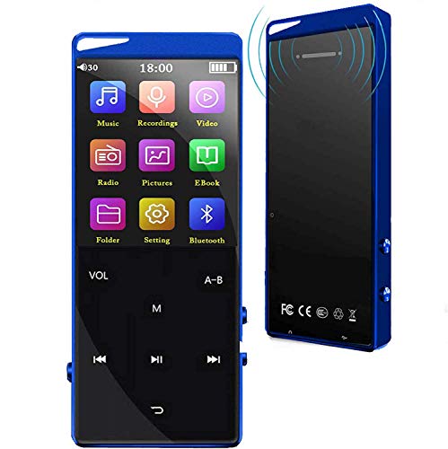 Frehovy 16GB MP3 Player with 4.2 Bluetooth, Portable Lossless Sound MP3 Music Player with FM Radio Voice Recorder Music Speaker, Support Up to 128 GB with HiFi Headphone