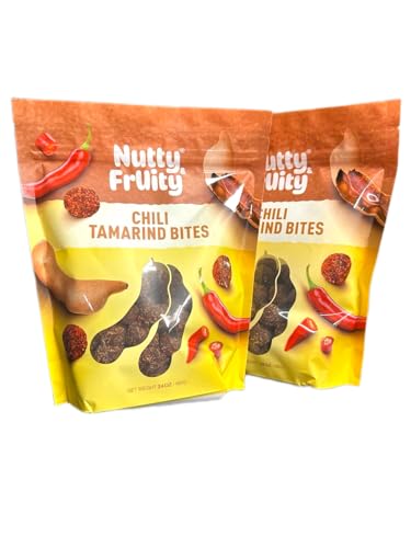 (2 Pack) Nutty and Fruity Chili Tamarind Bites 24oz each, Total 48oz