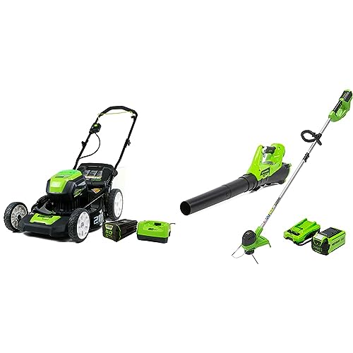 Greenworks Pro 80V 21" Brushless Cordless Lawn Mower, 4.0Ah Batte...