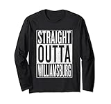 straight outta williamsburg - grande abito da viaggio e idea regalo maglia a manica