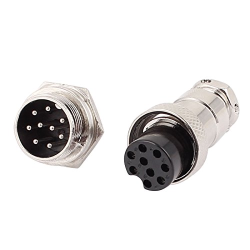 Adaptador Conector Aviación Metal M/F G16-9 Paq 3 Pcs miniatura 2
