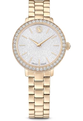Montre Matrix Swarovski dorée champagne un bijou horloger d'exception