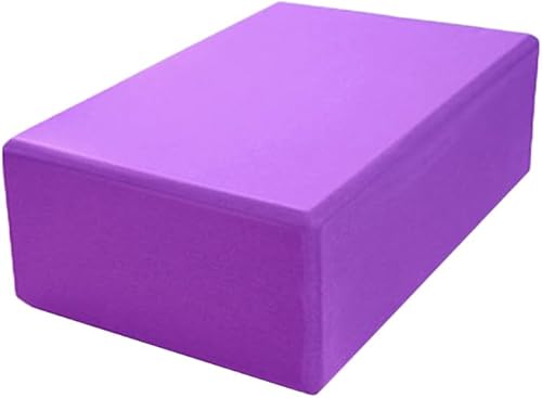 Toyvian Bloques de yoga EVA de alta densidad para estabilidad y estiramiento, antideslizantes, para fitness y ejercicio, color morado, ligero y