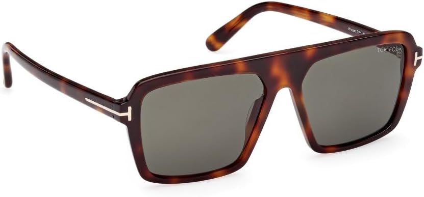 Tom Ford Vincent Green Square Men's Sunglasses FT1176 53N 56