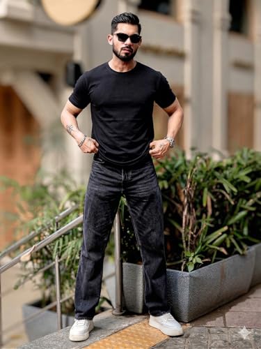 Image of RodZen 100% Pure Cotton Round Neck Regular Fit Plain Solid Half Sleeve T-Shirt Combo for Men & Boys (Pack of 2,3,4 Available in Size S to 2XL)