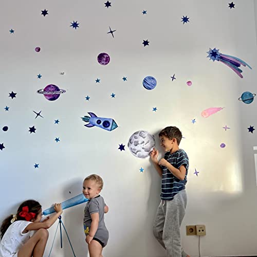 Vinilos decorativos espacio para pared 50 x 11 pulgadas miniatura 2