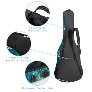 JRHEJTFZ Housse pour guitare acoustique de 1,9 cm d’épaisseur – Imperméable – Durable et élégant – Feuilles de dinde, Multicolore., 42.9×16.9×4.7 in, Motif imprimé tendance - Les Beatles, Paul McCartney, John Lennon, RIngo Starr, George Harrison JRHEJTFZ Housse pour guitare acoustique de 1,9 cm d'épaisseur - Imperméable - Durable et élégant - Feuilles de dinde, Multicolore., 42.9x16.9x4.7 in, Motif imprimé tendance – Image 3
