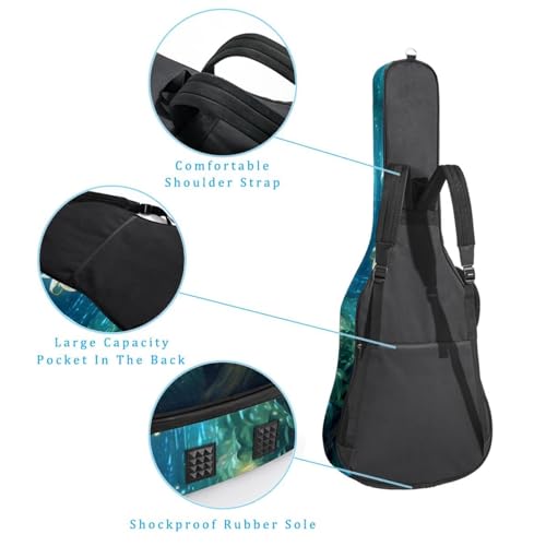 JRHEJTFZ Housse pour guitare acoustique de 1,9 cm d’épaisseur – Imperméable – Durable et élégant – Feuilles de dinde, Multicolore., 42.9×16.9×4.7 in, Motif imprimé tendance - Les Beatles, Paul McCartney, John Lennon, RIngo Starr, George Harrison JRHEJTFZ Housse pour guitare acoustique de 1,9 cm d'épaisseur - Imperméable - Durable et élégant - Feuilles de dinde, Multicolore., 42.9x16.9x4.7 in, Motif imprimé tendance – Image 4