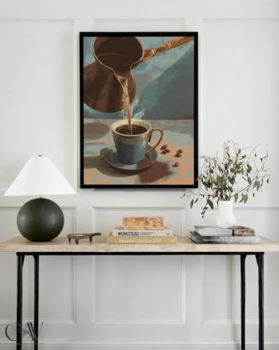 Affiche café turc pour habiller un mur vide avec une décoration rustique 60x90
