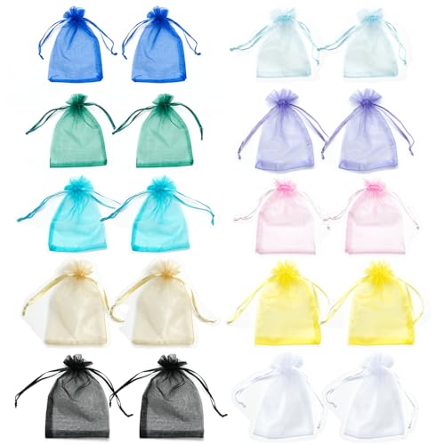 I[KW[В Mtg{bNX Mtg ق Ƃ߂ OrganzaobO [v  v[g 10x15cm Cgu[ O[ i10F 20j