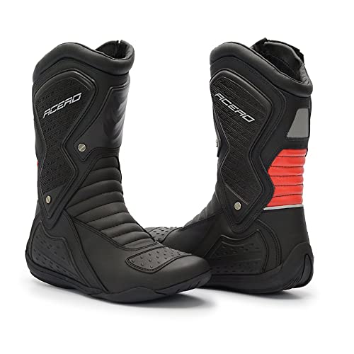 Bota Motociclista Motors Couro Acero Speed Solado Baixo