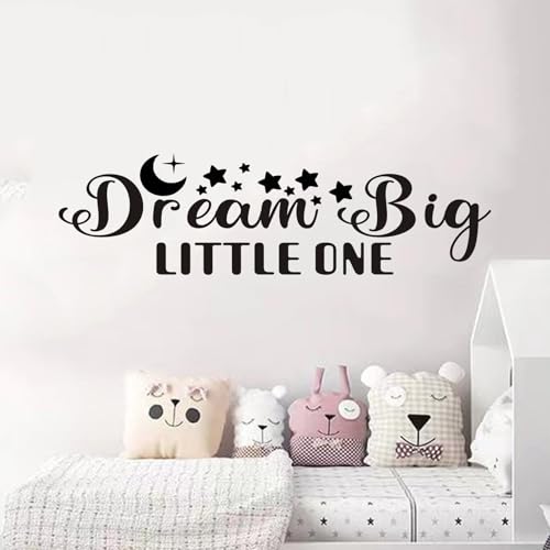 Vinilo Decorativo de Texto Dream Big Little One 35 x 9.8 in miniatura 1
