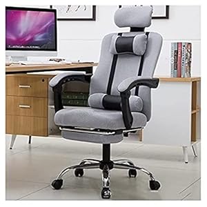 Gaming stoel, Bureaustoel Gamingstoel Bureaustoel Kantoorfauteuil Executive stoel met hoge rugleuning Computerwerkstoel Rugleuning Leunfunctie Ergonomisch met voetensteun Computerstoel Thuiskantoor Bu