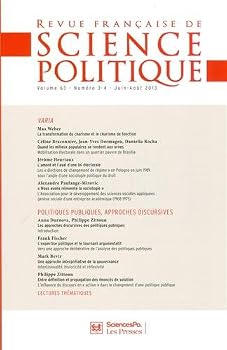 Revue française de science politique, Volume 63 N° 3-4, Juin-août 2013 :