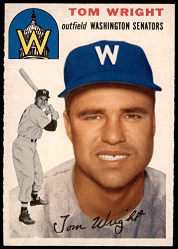1954 Topps #140 Tom Wright Washington Senators (Baseball Card) EX Senators