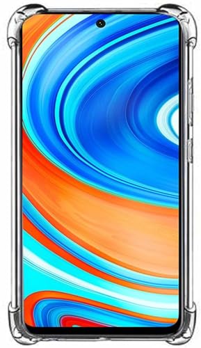 Image of BOXXO Flexible Back Cover for Mi Redmi Note 9 Pro Max | Back Cover Transparent Clear Shockproof Case Four Corner Protection | Slim Protective Mobile Phone Cover for Mi Redmi Note 9 Pro Max