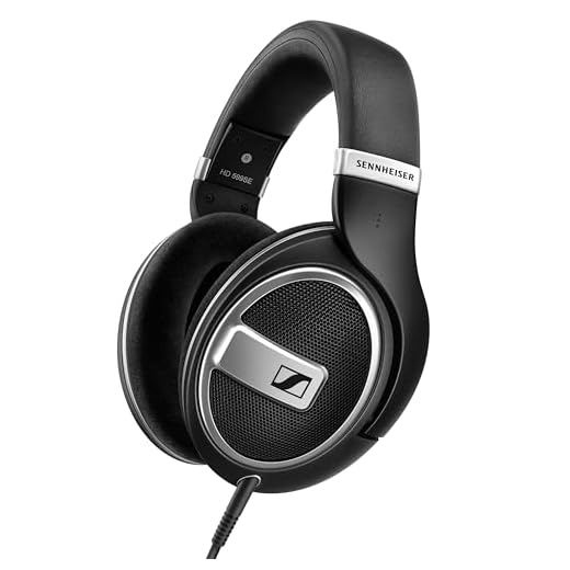 Sennheiser HD 599 SE Open-Back Headphones, Premium Design, Natural Balanced Audio, Comfortable Fit, Wired Headphones for Music, Gaming, School, Work, Black