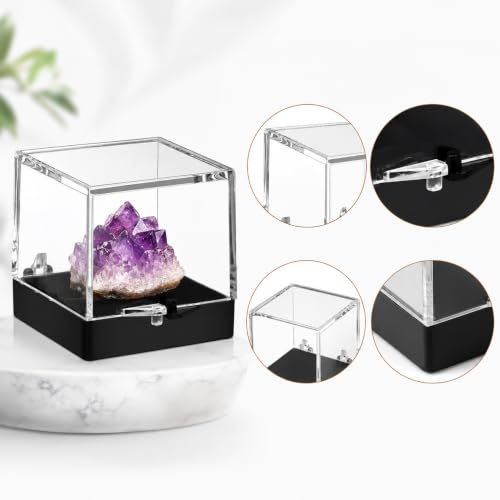FOMIYES BoîTe À SpéCimens MinéRaux Transparente 12 BoîTes De Rangement CarréEs 3.50 Cm Mini Vitrine Pour Collection Pour Rangement Pierres Et MinéRaux – vue 7
