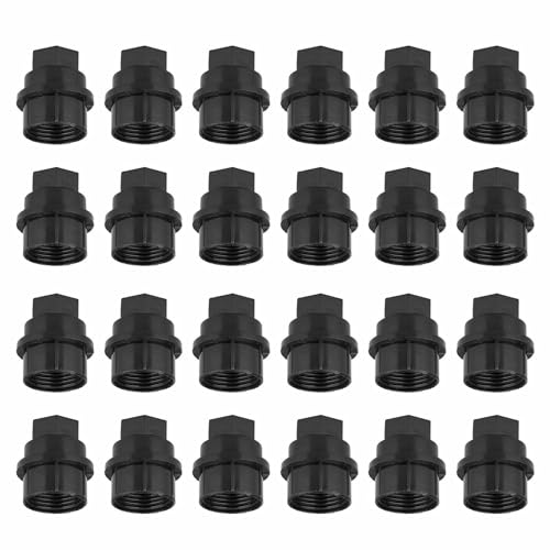 Image of SecosAutoparts 24pc Wheel Lug Nut Cap Covers, M27x2.0, Length 39.4mm, Fit for Chevy Fit for GMC Fit for Cadillac C1500 C2500 C3500# 15646250 Bolt Caps for Wheel Lug Nuts Full Size