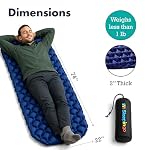 Sleepingo Ultralight Sleeping Mat - Inflatable & Compact Camping Air Mattress for Backpacking, Hiking- New - Image 3