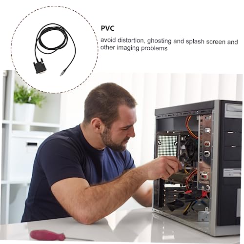 Adaptador tipo C antiinterferencias Lurrose cable DVI de alta estabilidad pc 3
