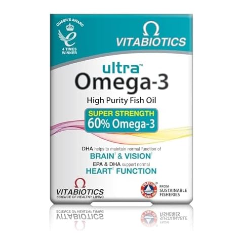 Vitabiotics Ultra Omega-3 Fish Oils for Heart, Brain, and Vision Cover