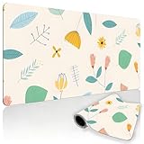 マウスパッド ゲーミング mouse pad マウスパット キーボード マット 低摩擦 滑り止め 防水 水洗い 柄付き 耐久性が良い 滑らか ノート PC 専用 サラリーマン テレワーク ホームオフィス花柄 フラットデザイン