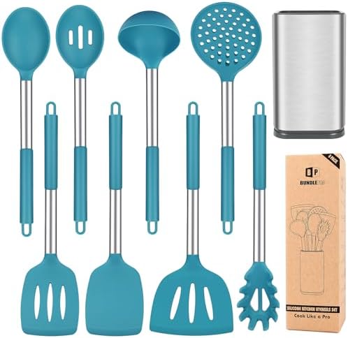 Amazon.com: Homikit 27 Pieces Silicone Cooking Utensils Set with Holder ...