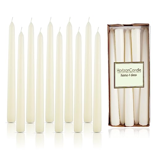 Bougies coniques Horizon Candles lot de 10 pour la table