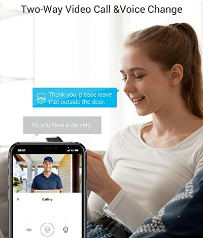 EZVIZ FHD Wire-Free Peephole Doorbell Camera, 1080P, 4.3-Inch Colour Touch Screen, 3-Month Battery Life, Smart Human Detection, Two-Way Video Call, 166° Angle View, 5 Meters Night Vision (CP4)